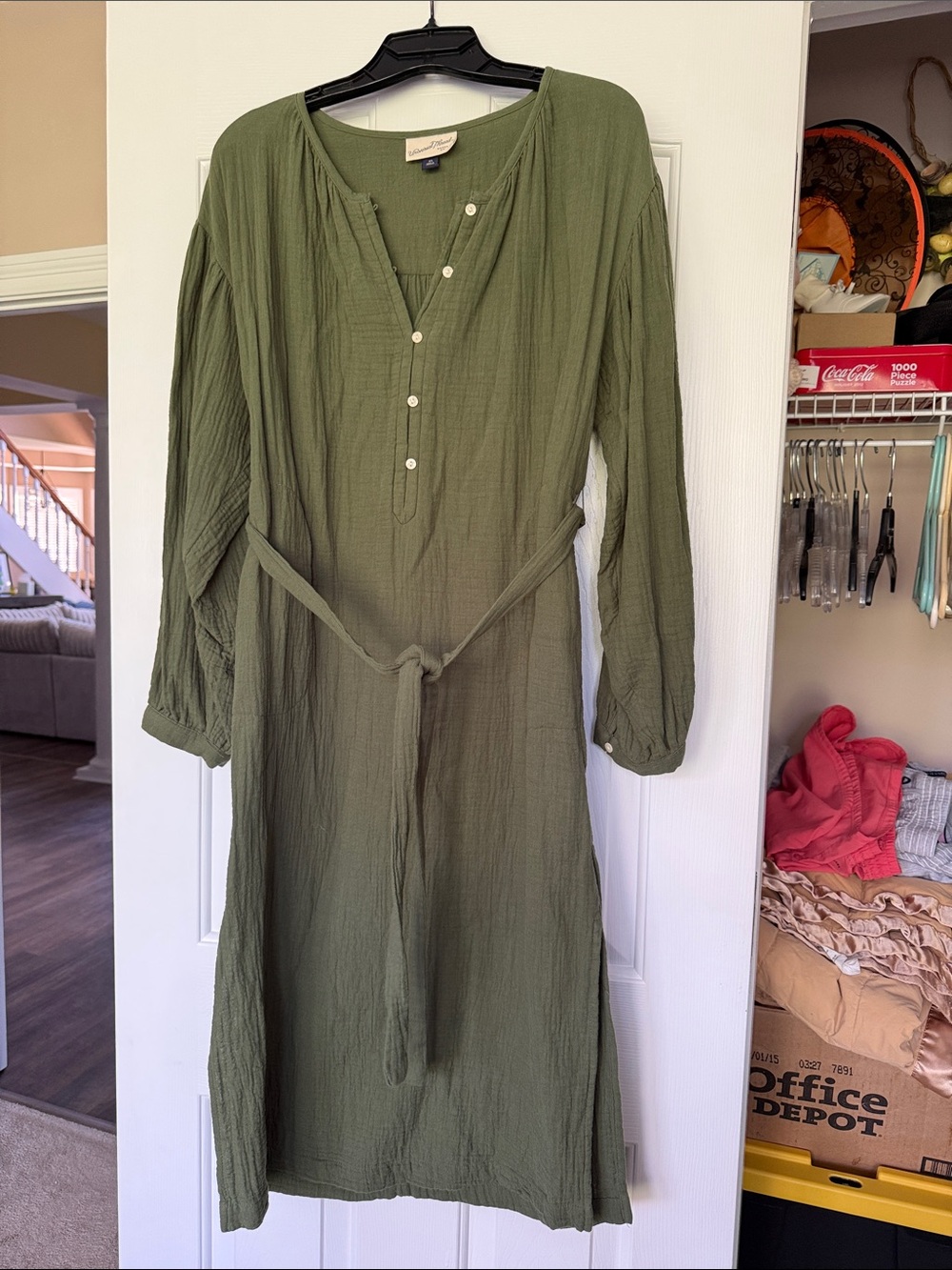 Universal Thread Olive Green Lightweight Button Shirt